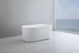 Oval Fluted Freestanding Bath 1500X750X580MM Poseidonbk