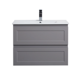 Fremantle PVC Wall Hung Cabinet Vanity 750mm (Matte Grey) Poseidon