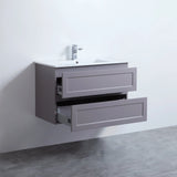 Fremantle PVC Wall Hung Cabinet Vanity 900mm (Matte Grey) Poseidon