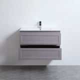 Fremantle PVC Wall Hung Cabinet Vanity 900mm (Matte Grey) Poseidon