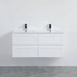 Fremantle PVC Wall Hung Cabinet Vanity 1200mm (Matte White) (Single/Double Bowl) Poseidon