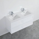 Fremantle PVC Wall Hung Cabinet Vanity 1200mm (Matte White) (Single/Double Bowl) Poseidon