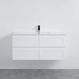 Fremantle PVC Wall Hung Cabinet Vanity 1500mm (Matte White) (Single/Double Bowl) Poseidon