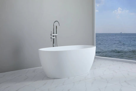 Stella Matte White Free Standing Bathtub 1500*750*590mm Poseidonbk