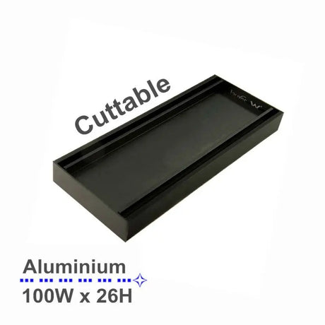 100x100x26mm Black Gold Tile Insert Grate Aquaperla