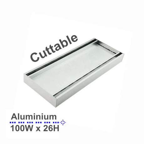 100x100x26mm Chrome Gold Tile Insert Grate Aquaperla