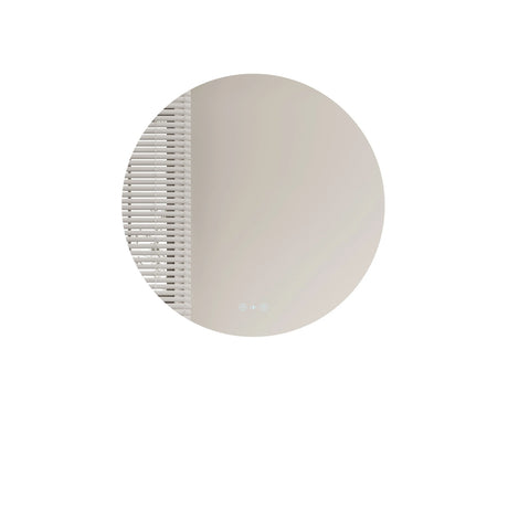 Luna LED Round Mirror 600mm - with Adjustable LED Lighting mercioaustralia
