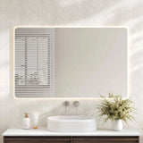 Luna LED Rectangular Mirror 1200mm - with Adjustable LED Lighting mercioaustralia