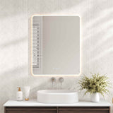 Luna LED Rectangular Mirror 600mm - with Adjustable LED Lighting mercioaustralia