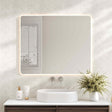 Luna LED Rectangular Mirror 900mm - with Adjustable LED Lighting mercioaustralia