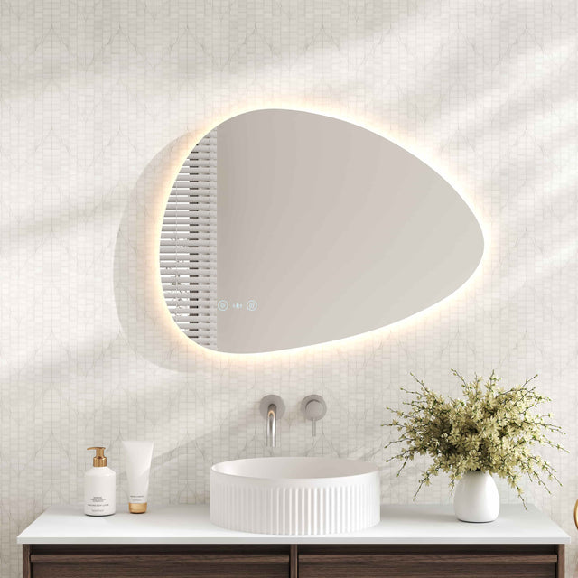 Luna 550×800mm LED Irregular Mirror mercioaustralia