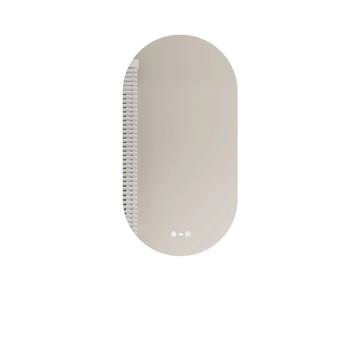 Luna LED Oval Mirror 500 x 900mm - with Adjustable LED Lighting mercioaustralia