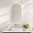 Luna LED Oval Mirror 500 x 900mm - with Adjustable LED Lighting mercioaustralia