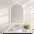 Luna LED Arch Mirror 600 x 900mm - with Adjustable LED Lighting mercioaustralia