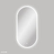 Empire LED Matte White Framed Mirror, 600 x 1200mm fienza