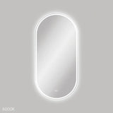Empire LED Matte White Framed Mirror, 600 x 1200mm fienza