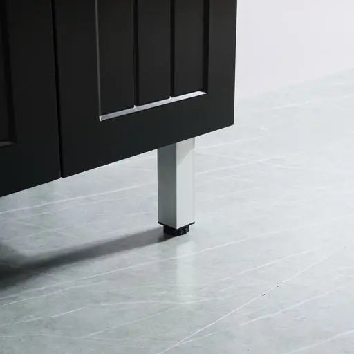 ACACIA SHAKER Matte Black PVC Floor Vanity 900mm Poseidon