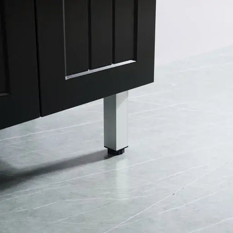 ACACIA SHAKER Matte Black PVC Floor Vanity 900mm Poseidon