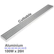 100x100x26mm Chrome Floor Grate Aquaperla