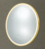 Luna Brushed Gold Round Touchless 600 X 600 Framed LED Mirror - Three Light Temperatures Poseidonbk