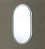 Olivia Brushed Nickel Oval Touchless 450 X 900 Framed LED Mirror - Three Light Temperatures Poseidonbk