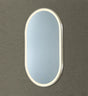 Olivia Gun Metal Oval Touchless 600 X 1000 Framed LED Mirror - Three Light Temperatures Poseidonbk