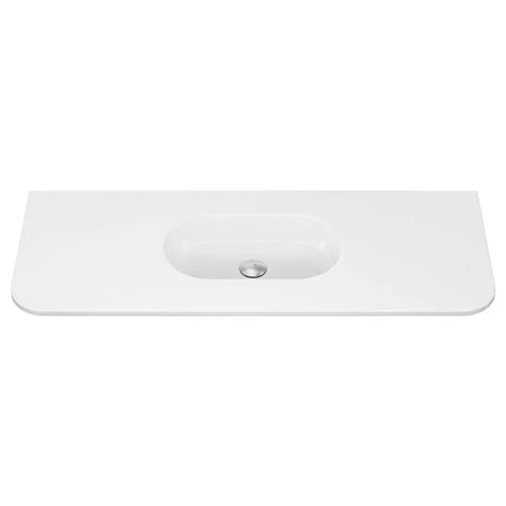 Lola Gloss Full Depth Curved Ceramic Basin Top 1200mm NTH fienza