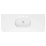 Lola Gloss Full Depth Curved Ceramic Basin Top 1200mm 3TH fienza