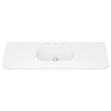 Lola Matte Full Depth Curved Ceramic Basin Top 1200mm 3TH fienza
