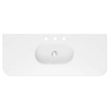 Lola Matte Full Depth Curved Ceramic Basin Top 1200mm 3TH fienza