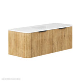 Lola Matte Full Depth Curved Ceramic Basin Top 1200mm NTH fienza