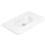 Lola Gloss Full Depth Curved Ceramic Basin Top 750mm NTH fienza