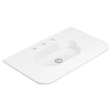 Lola Gloss Full Depth Curved Ceramic Basin Top 750mm 3TH fienza