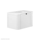 Lola Matte Full Depth Curved Ceramic Basin Top 750mm 3TH fienza