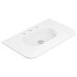 Lola Matte Full Depth Curved Ceramic Basin Top 750mm 3TH fienza