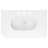 Lola Matte Full Depth Curved Ceramic Basin Top 750mm 3TH fienza