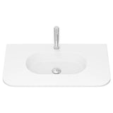 Lola Matte Full Depth Curved Ceramic Basin Top 750mm 1TH fienza