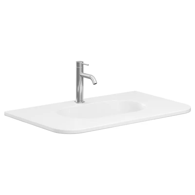 Lola Matte Full Depth Curved Ceramic Basin Top 750mm 1TH fienza