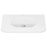 Lola Gloss Full Depth Curved Ceramic Basin Top 750mm 1TH fienza