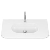 Lola Gloss Full Depth Curved Ceramic Basin Top 750mm 1TH fienza