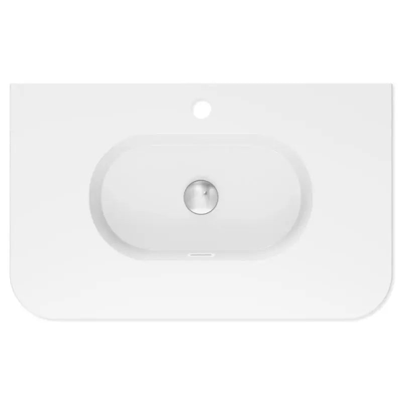 Lola Gloss Full Depth Curved Ceramic Basin Top 750mm 1TH fienza