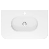 Lola Gloss Full Depth Curved Ceramic Basin Top 750mm 1TH fienza