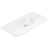 Lola Gloss Full Depth Curved Ceramic Basin Top 900mm NTH fienza