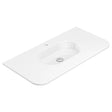 Lola Gloss Full Depth Curved Ceramic Basin Top 900mm 1TH fienza