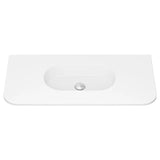 Lola Matte Full Depth Curved Ceramic Basin Top 900mm NTH fienza