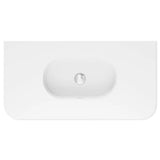 Lola Matte Full Depth Curved Ceramic Basin Top 900mm NTH fienza