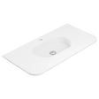 Lola Matte Full Depth Curved Ceramic Basin Top 900mm 1TH fienza