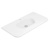Lola Matte Full Depth Curved Ceramic Basin Top 900mm 1TH fienza