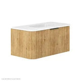 Lola Gloss Full Depth Curved Ceramic Basin Top 900mm NTH fienza