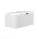 Lola Gloss Full Depth Curved Ceramic Basin Top 900mm 3TH fienza